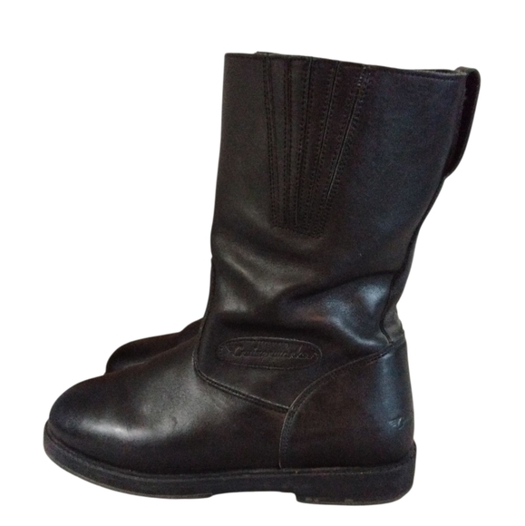 CRUISERWORKS Men's Black Leather Motorcycle Boots Waterproof Boots Size 9.5 - Picture 5 of 12